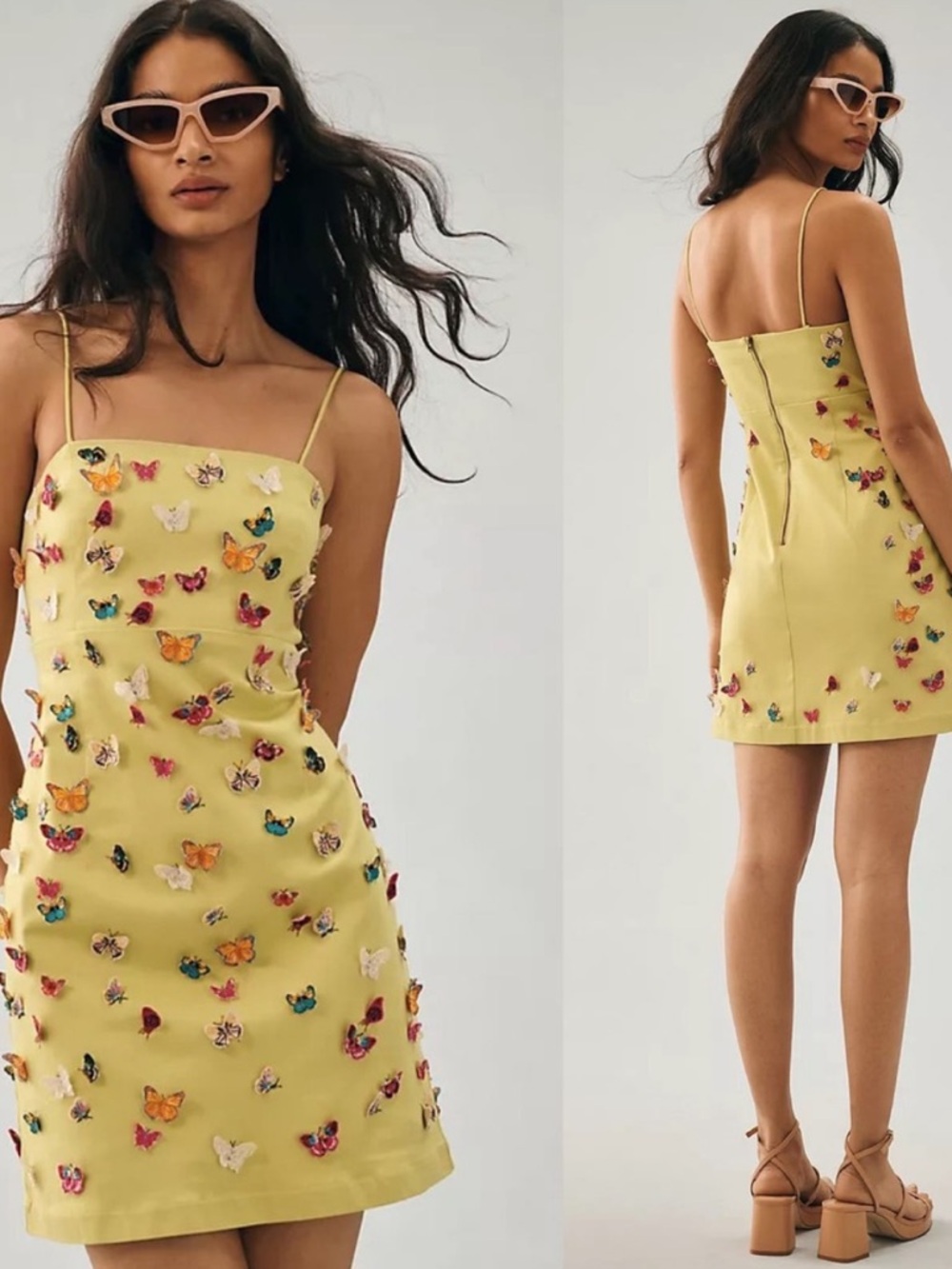 Anthropologie Maeve 3D Butterfly Mini Dress
